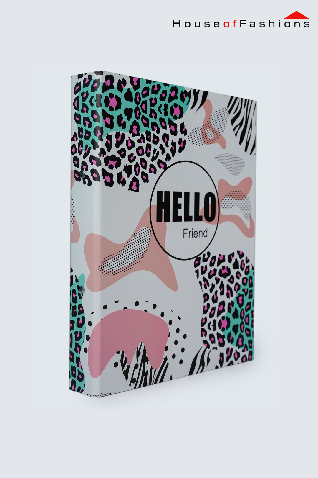 2D Ring Insert Binder File – A4 Size | Durable PVC Cover with Printed Designs