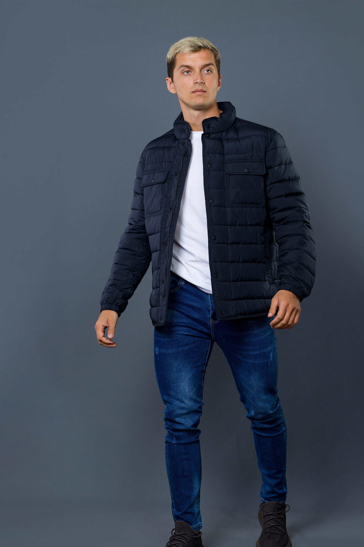 Front Double Pockets Winter Jacket