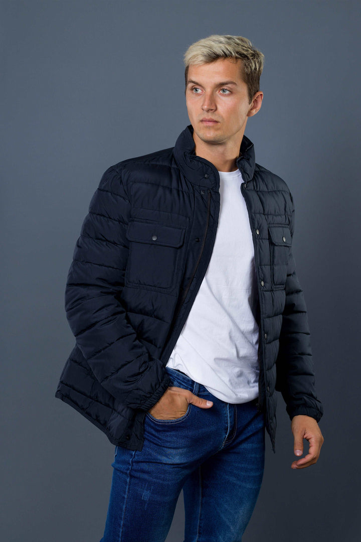 Front Double Pockets Winter Jacket