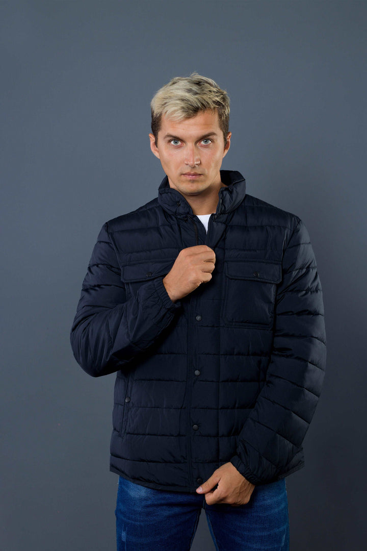 Front Double Pockets Winter Jacket