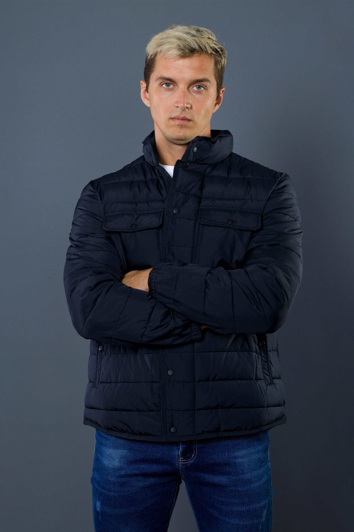 Front Double Pockets Winter Jacket