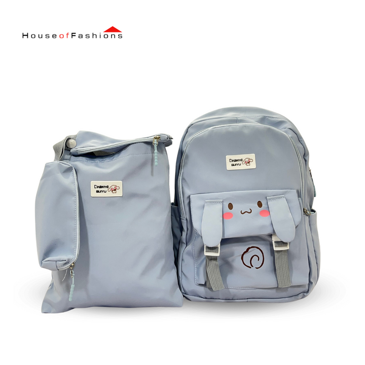 Backpack With Pencil Case, Tote Bag, And Crossbody Pouch