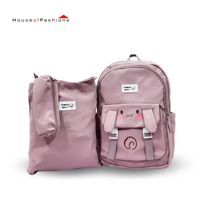 Backpack With Pencil Case, Tote Bag, And Crossbody Pouch