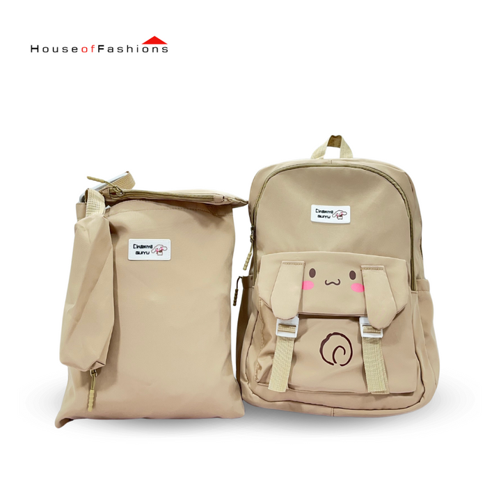 Backpack With Pencil Case, Tote Bag, And Crossbody Pouch