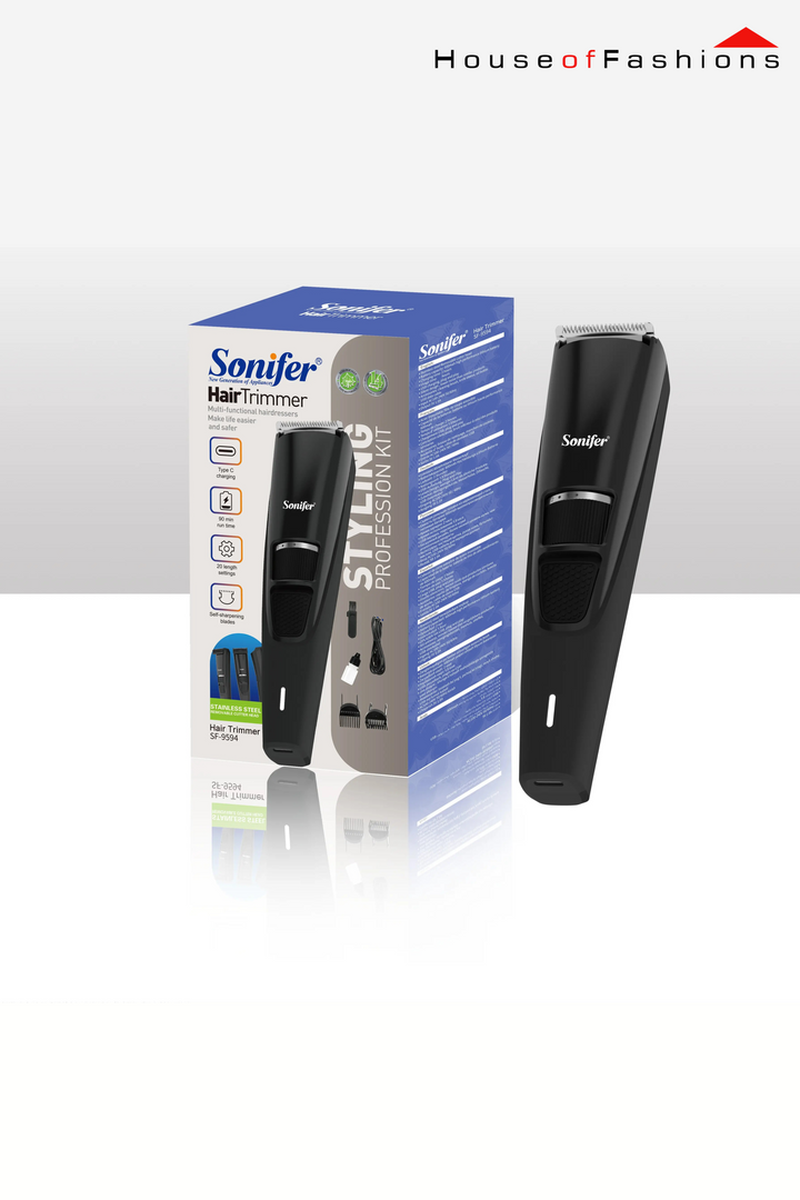 Sonifer SF-9594 Cordless Waterproof Electric Shaver | Beard & Body Grooming Kit