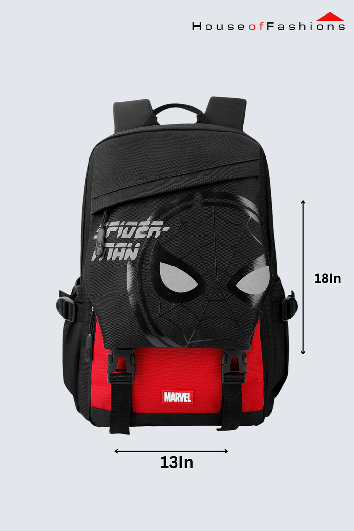 Spider-Man Reflective School Bag – Kids' Large Capacity Backpack (28L)