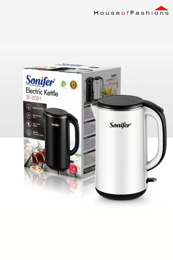 Sonifer SF-2091 Electric Kettle – 1.8L, 1500W