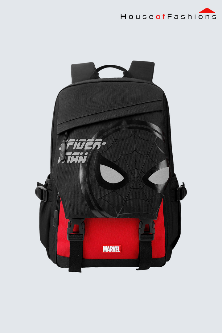 Spider-Man Reflective School Bag – Kids' Large Capacity Backpack (28L)