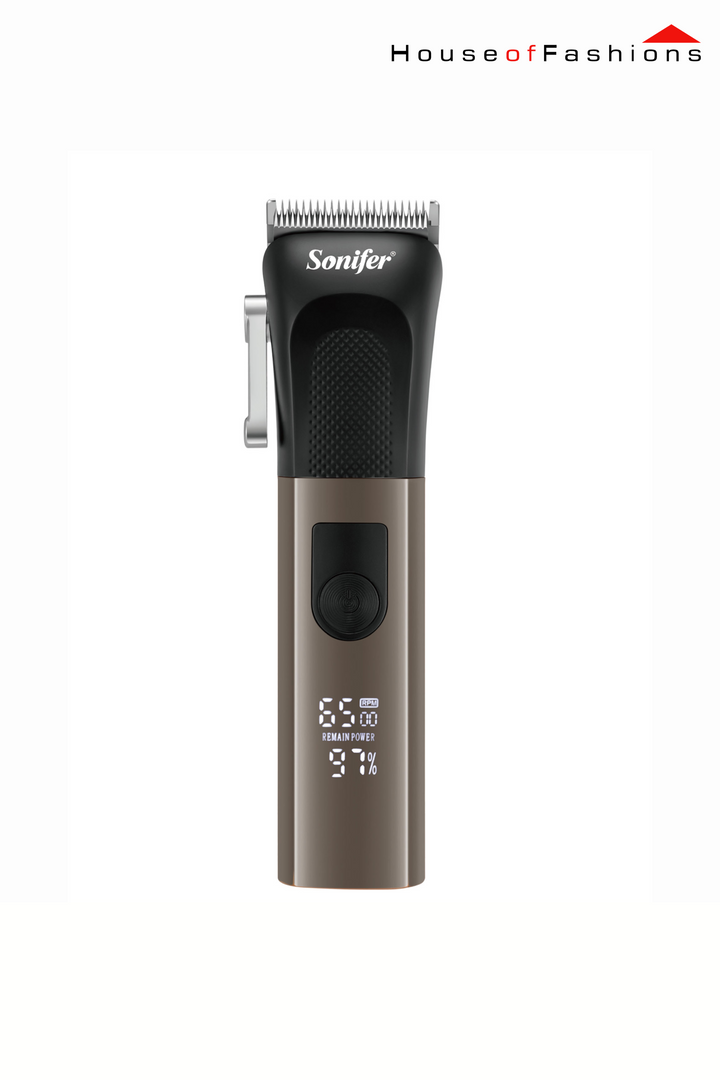 Sonifer SF-9593 Professional Hair Shaver – LCD Display | 2000mAh Battery | Adjustable Blade | Type-C Charging