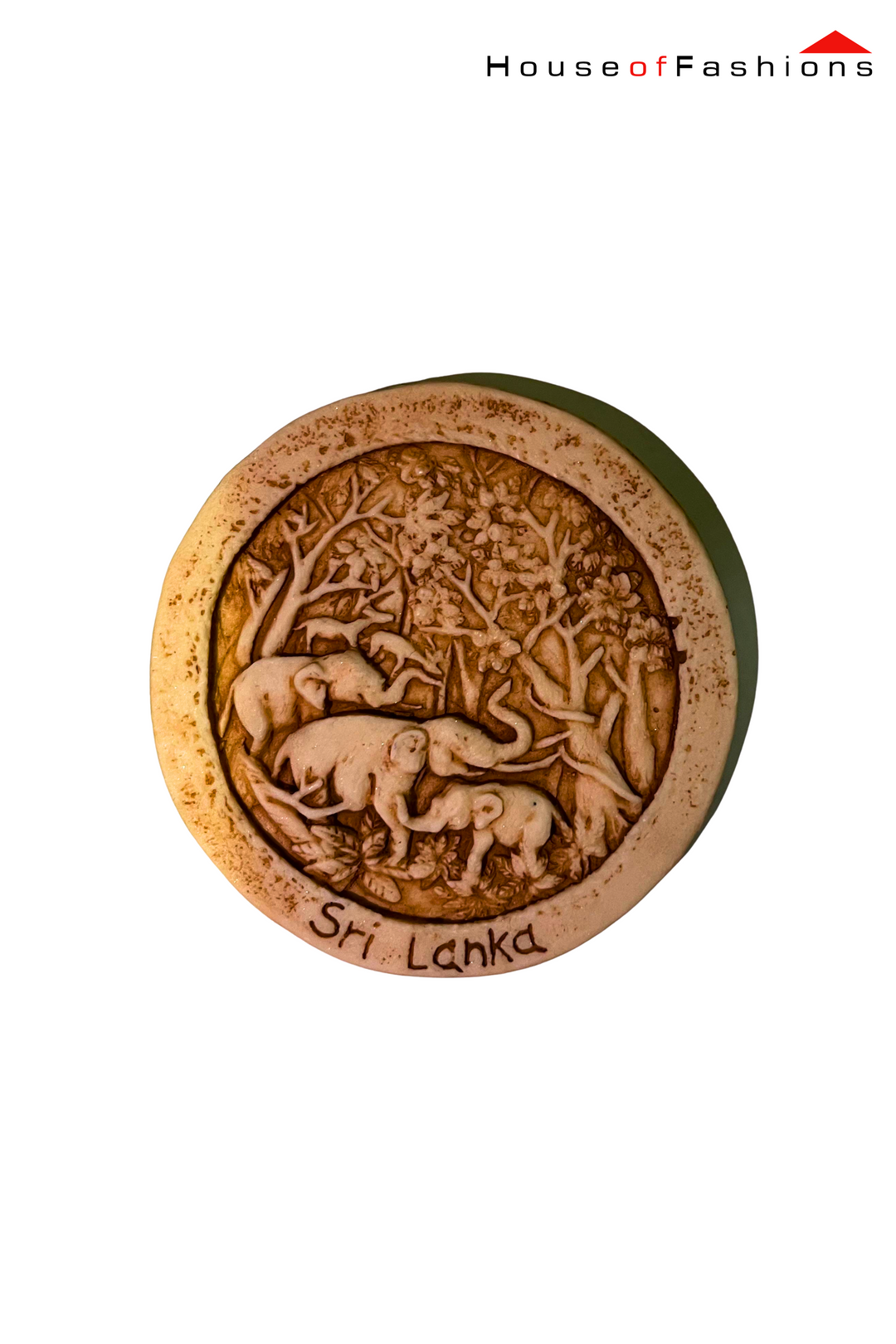Sri Lankan Elephants Magnet Ornament