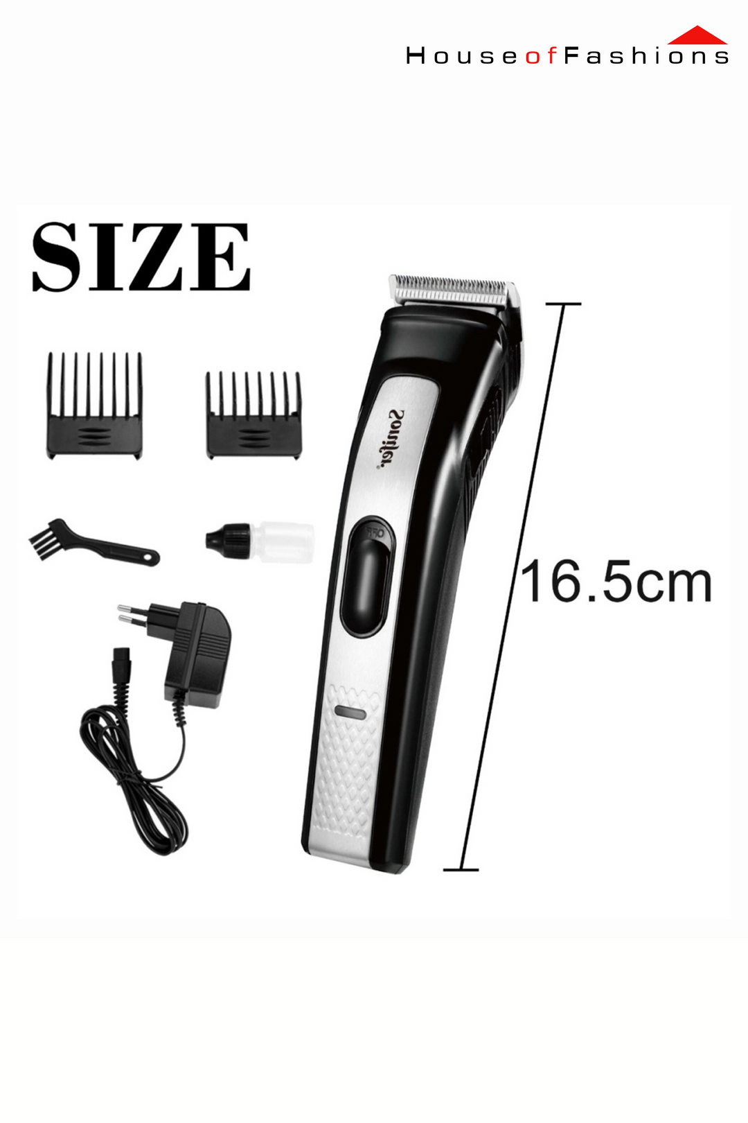Sonifer SF-9539 Rechargeable Hair Clipper – Stainless Steel Blades | Dual Head | Home Use Grooming Kit