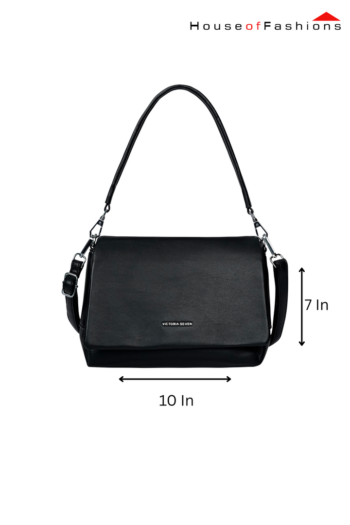 Victoria Seven Black Shoulder Bag