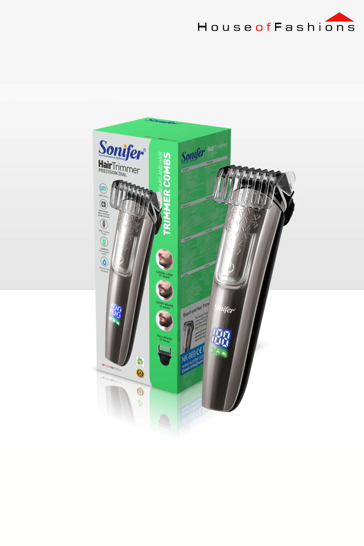 Sonifer SF-9549 Precision Dial Hair Trimmer – USB Charging | 120 Min Runtime | Low Noise & Washable Design