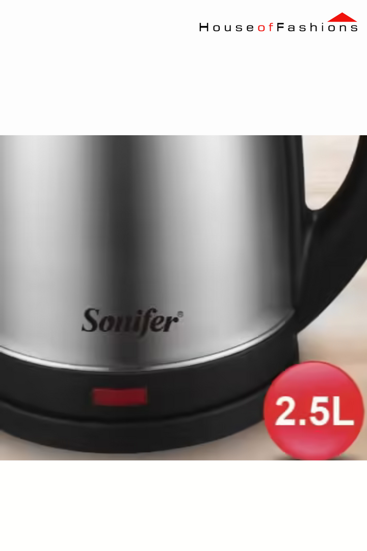 Sonifer SF-2097 Electric Kettle – 2.5L Stainless Steel, 1500W