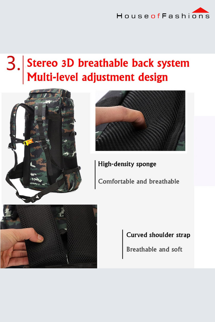 80L Waterproof Ultra-Light Outdoor Backpack – Foldable Hiking, Camping & Travel Bag