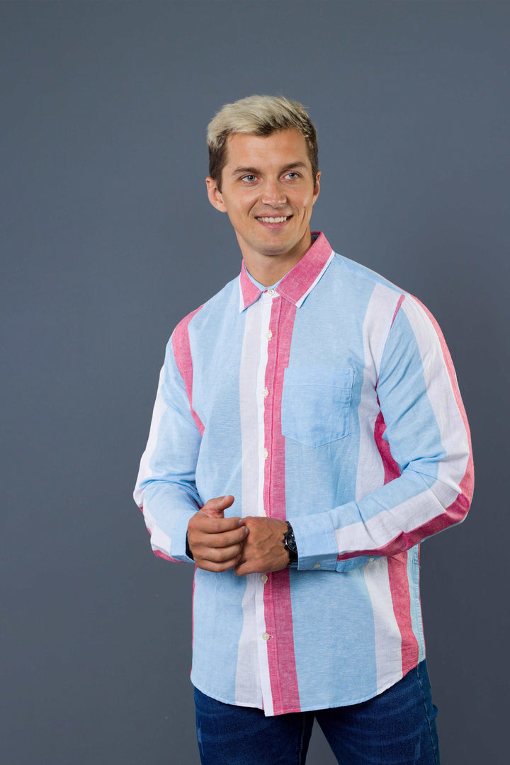 Front Pocket Stripe Shirt