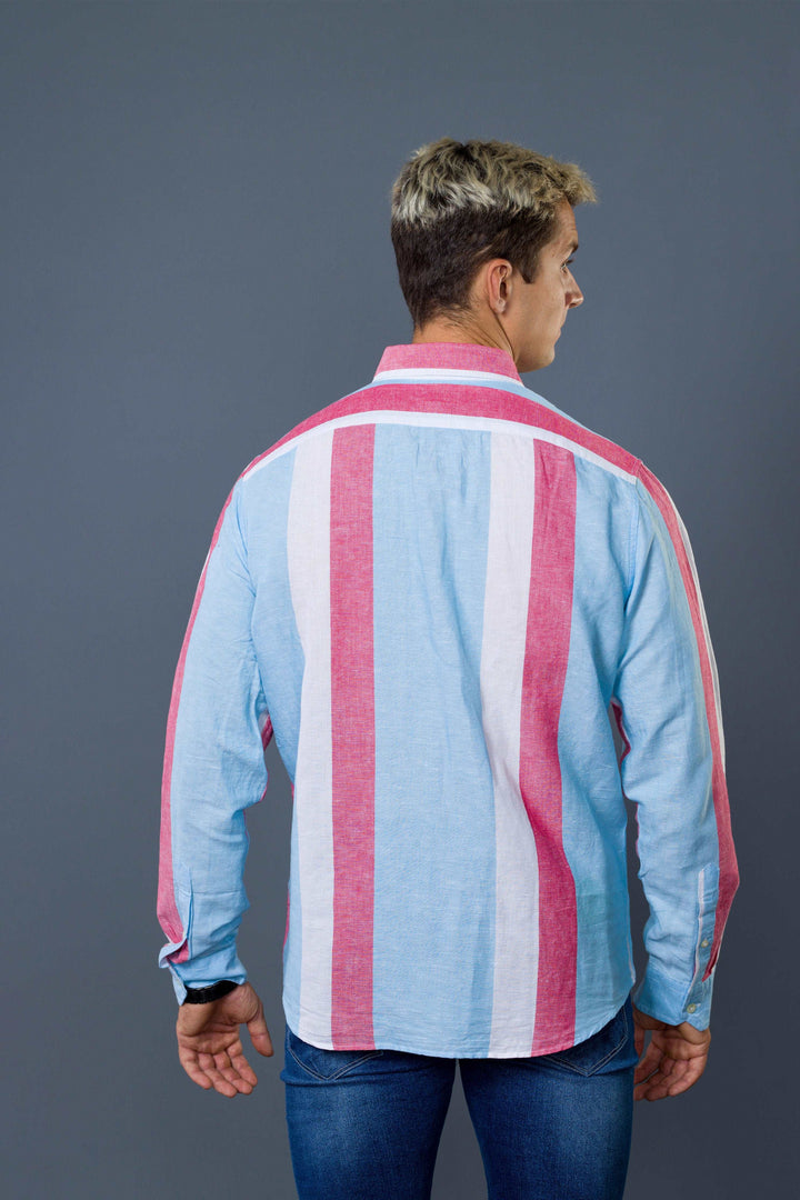 Front Pocket Stripe Shirt