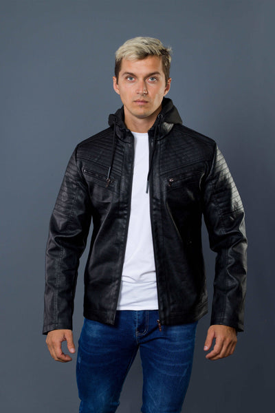 Hooded Draw Cord Jacket