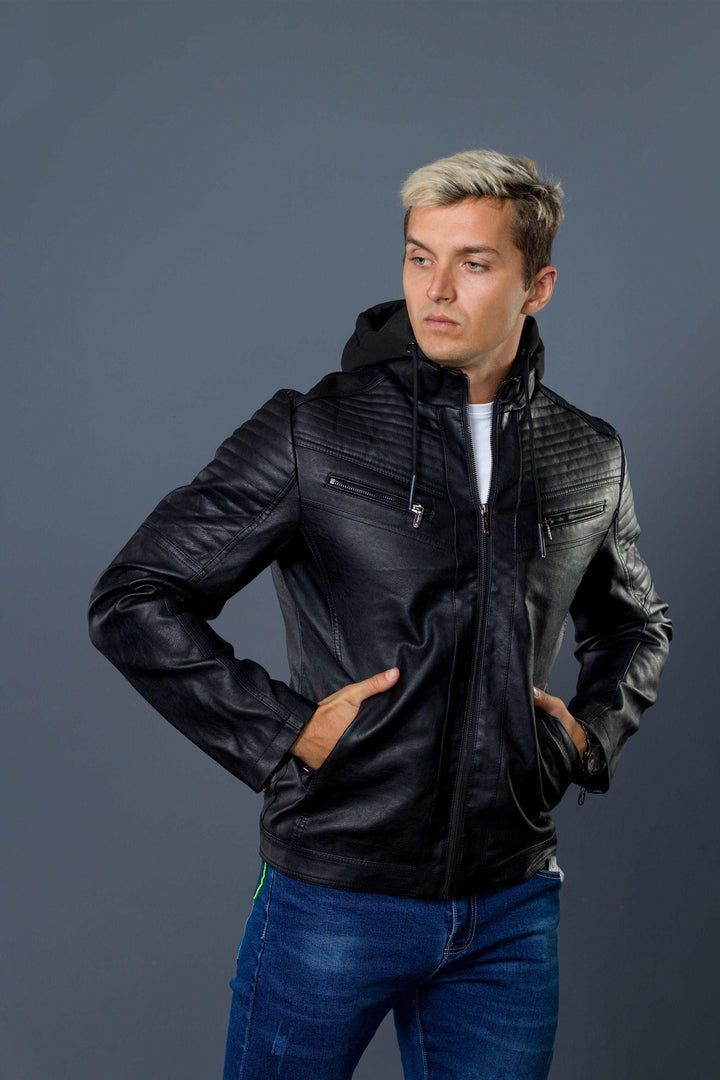 Hooded Draw Cord Jacket