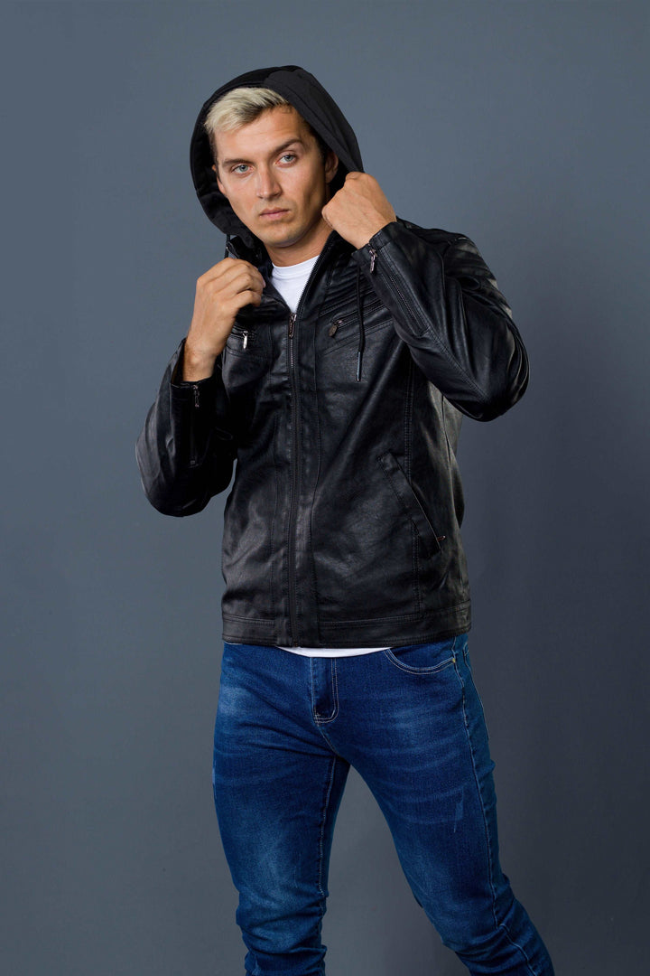 Hooded Draw Cord Jacket