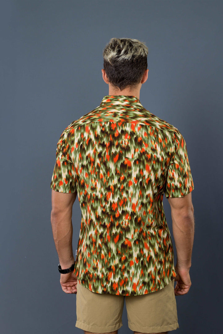 Cuban Collar S/S Shirt (Green)