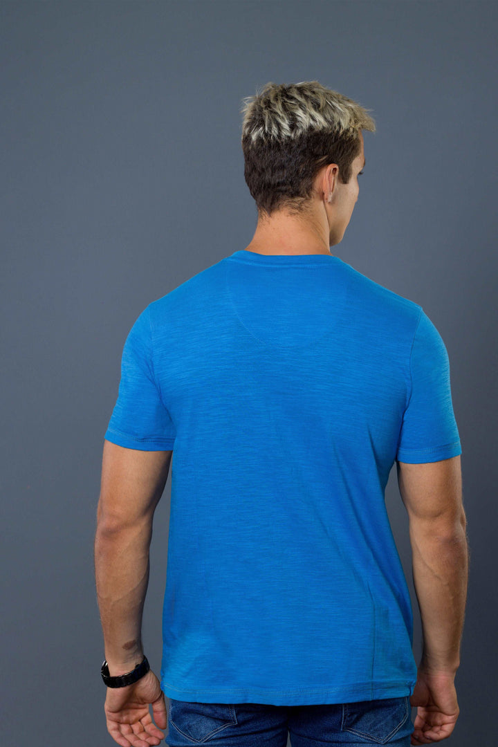 Blue V-Neck T-Shirt