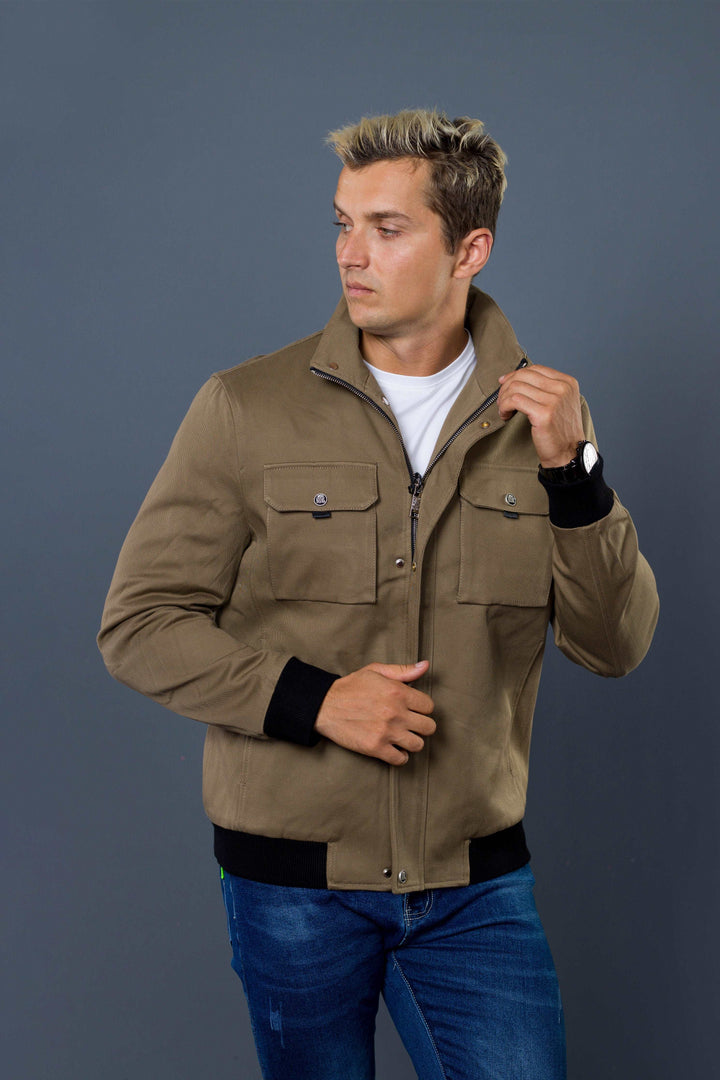 Button Detail Winter Jacket