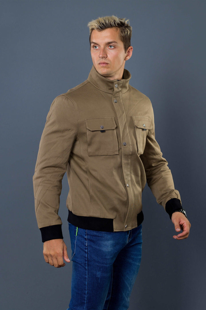 Button Detail Winter Jacket