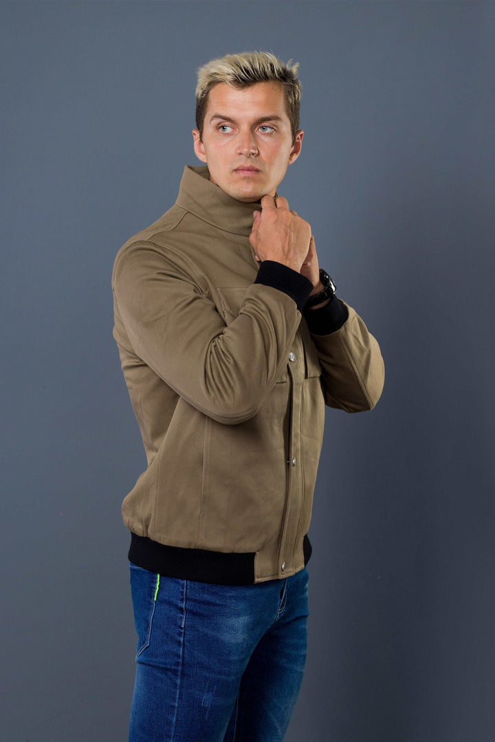 Button Detail Winter Jacket