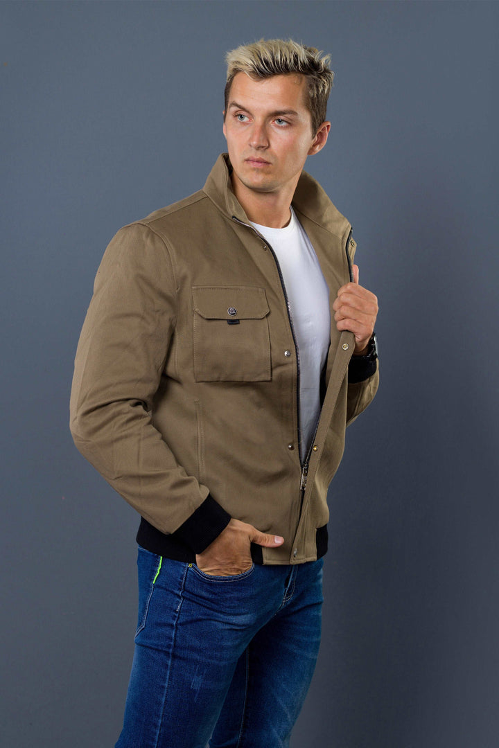 Button Detail Winter Jacket