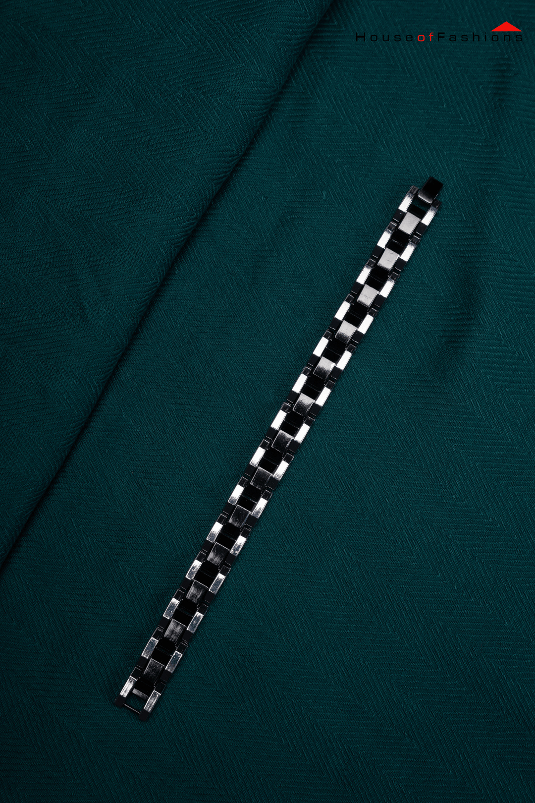 Stainless Steel Black and sliver Bracelet for Men