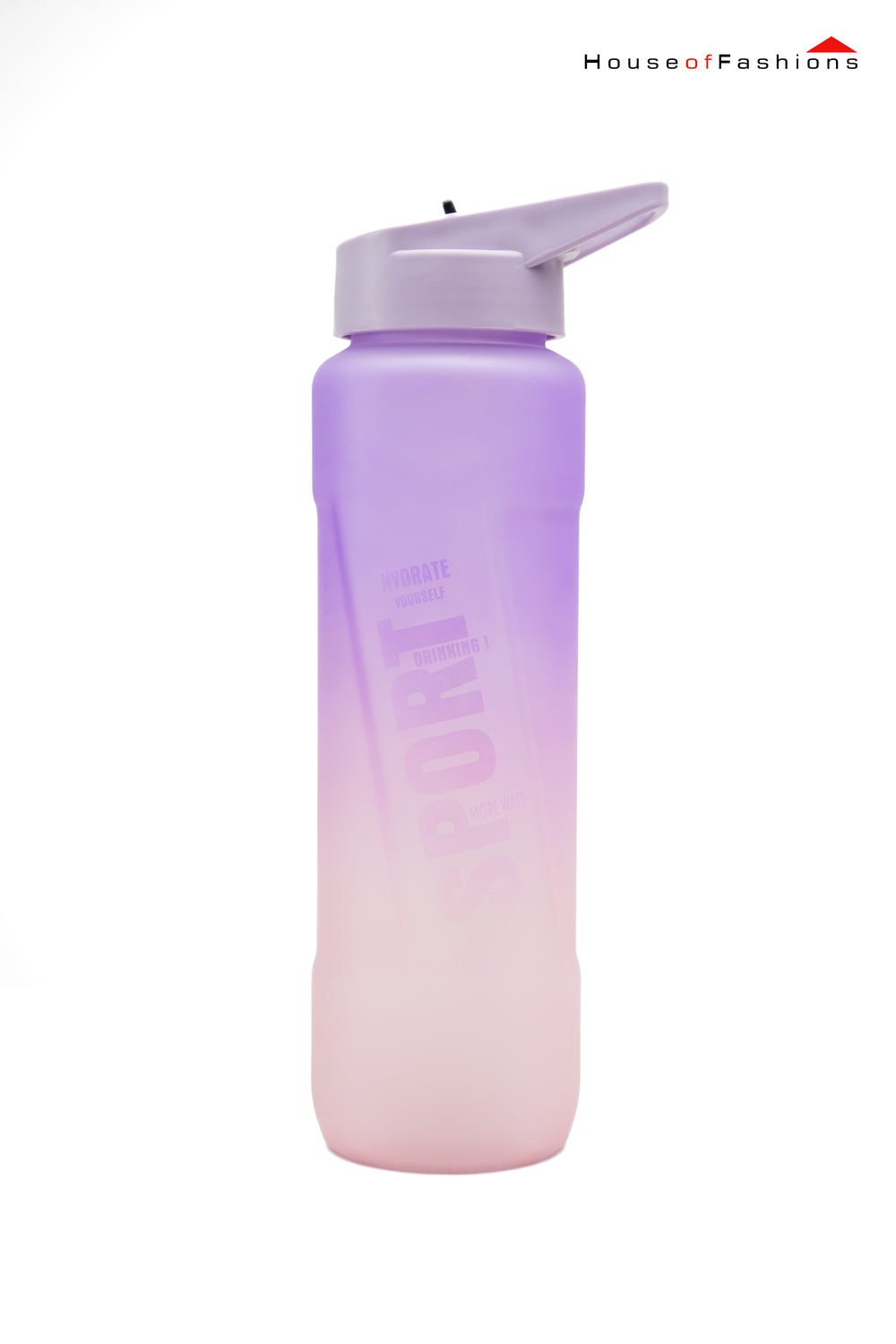 1L Gradient Sports Water Bottle with Handle in purple and pink, boiling water-friendly and travel-ready design.