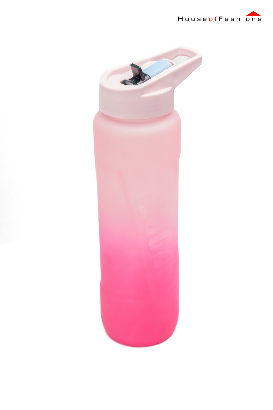 1L Gradient Sports Water Bottle with Handle in pink gradient, boiling water-friendly and travel-ready hydration bottle.