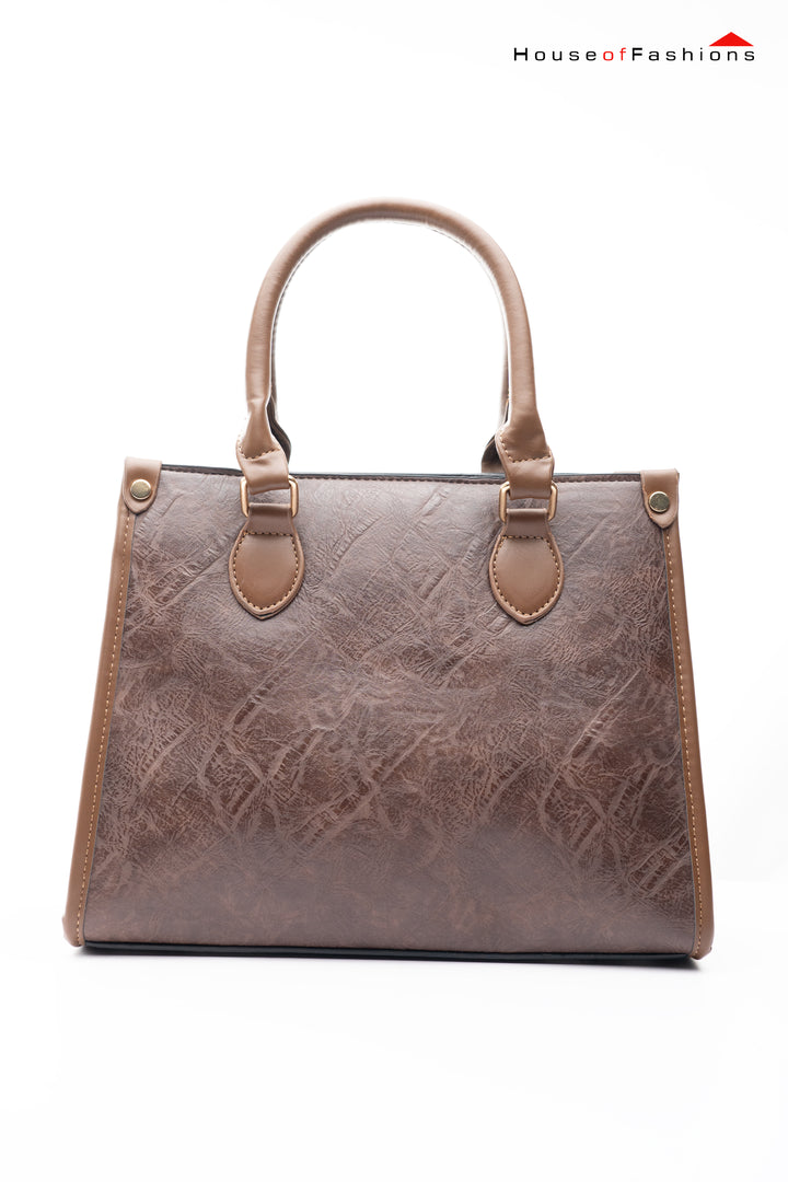 Retro Woman Handbags High Quality Leather Woman Bag 3pcs Set Large Capacity Woman Handbag with Wallet- Coffee