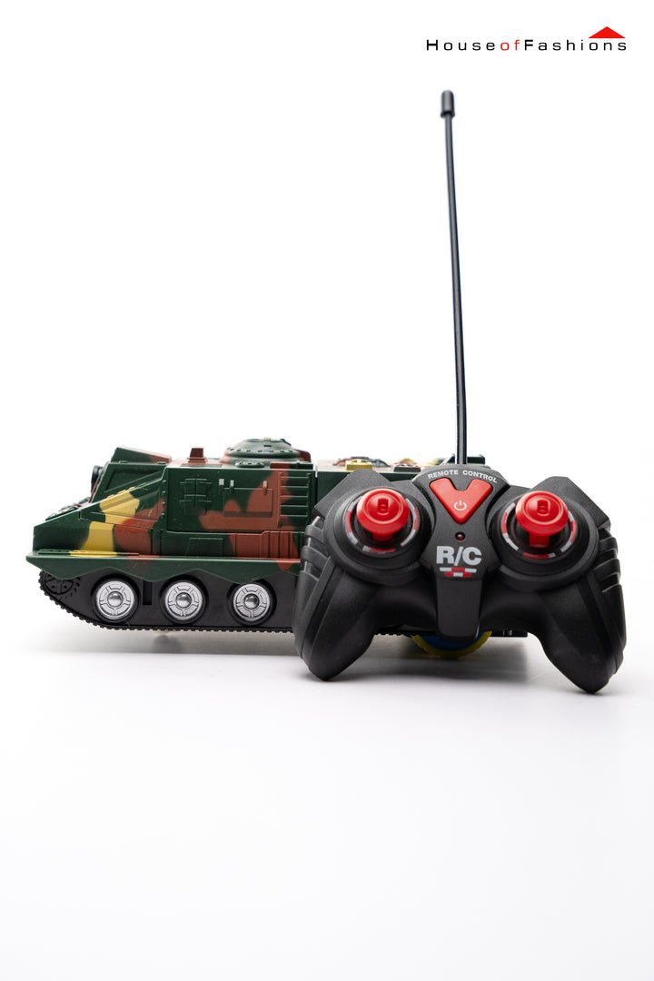 Automatic Deformation 2 in 1 Deformed Armored Army Tank Toy for Kids with 3D LED Lights and Music - Bump and Go Action - Battery Operated