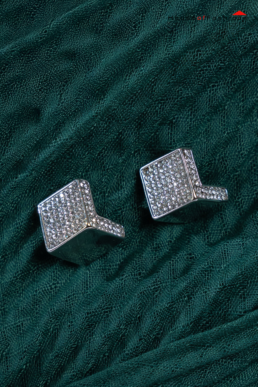Silver Square Earrings - Elegant Accessories for Women