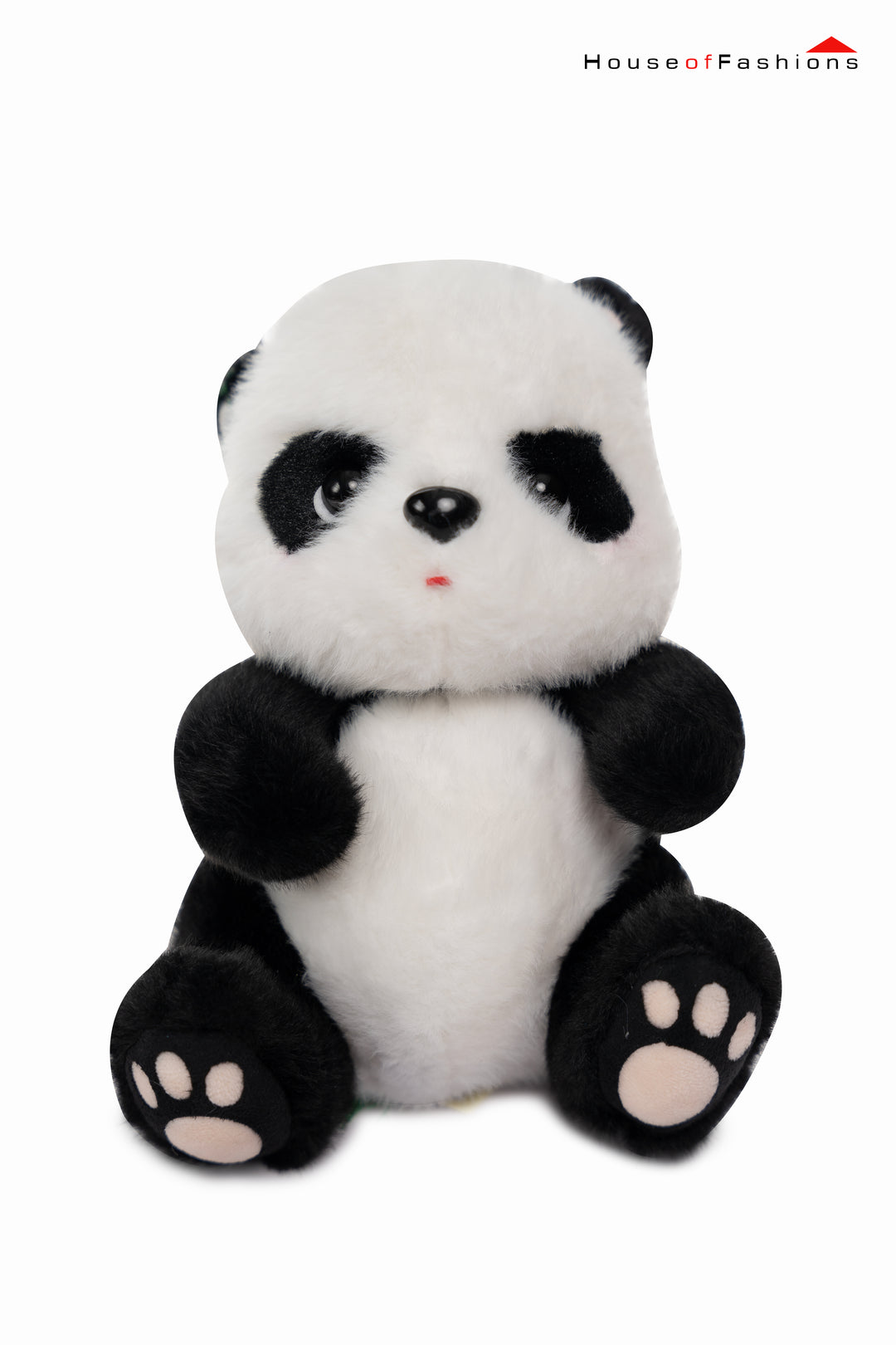 Cute Fluffy Hair Lifelike Fuzzy Panda Plush Toy Stuffed New Birth Baby Panda Bear Plushie For Kids Birthday Christmas Gift