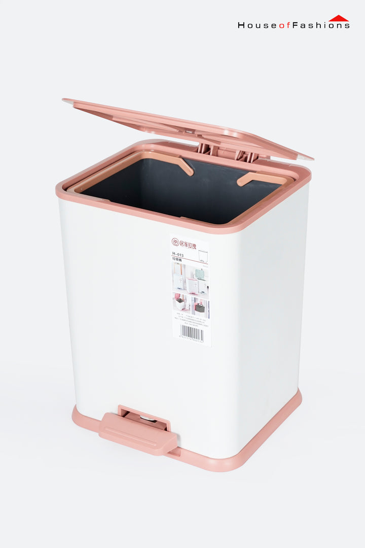 Trashcan Rectangular Small Step Trash Can Wastebasket, Garbage Container Bin for Bathroom, Powder Room, Bedroom, Kitchen, Craft Room, Office