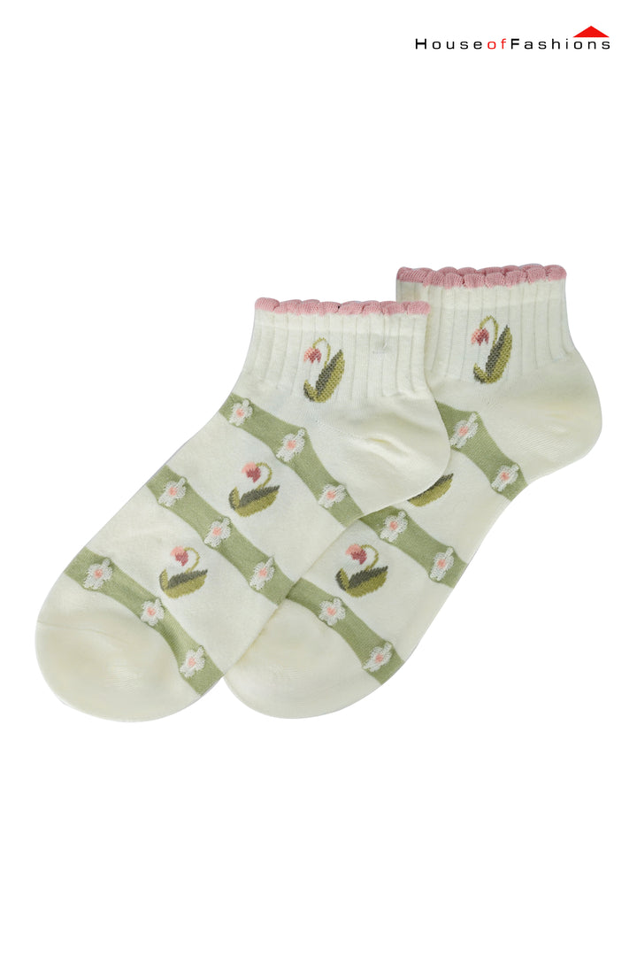 Ankle Socks For Women Winter Socks New Cute Rabbit Socks For Girl Cotton Short Flower Kwaii Korea Style Fashion Women's Socks