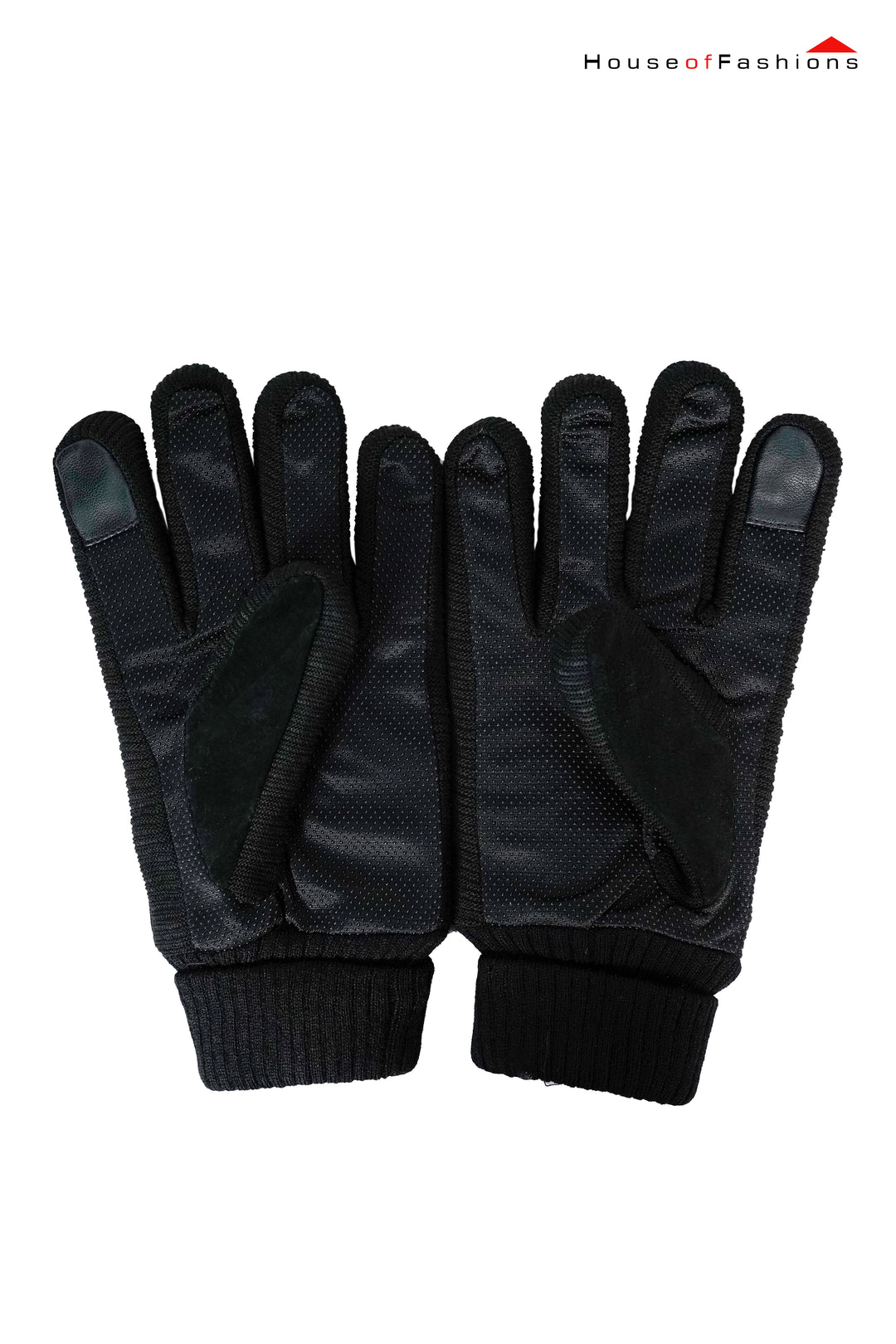 Leather Thermal Warm Gloves for Men Winter Black Fleece Thick Lining Driving Ski Cycling Glove Cold Weather