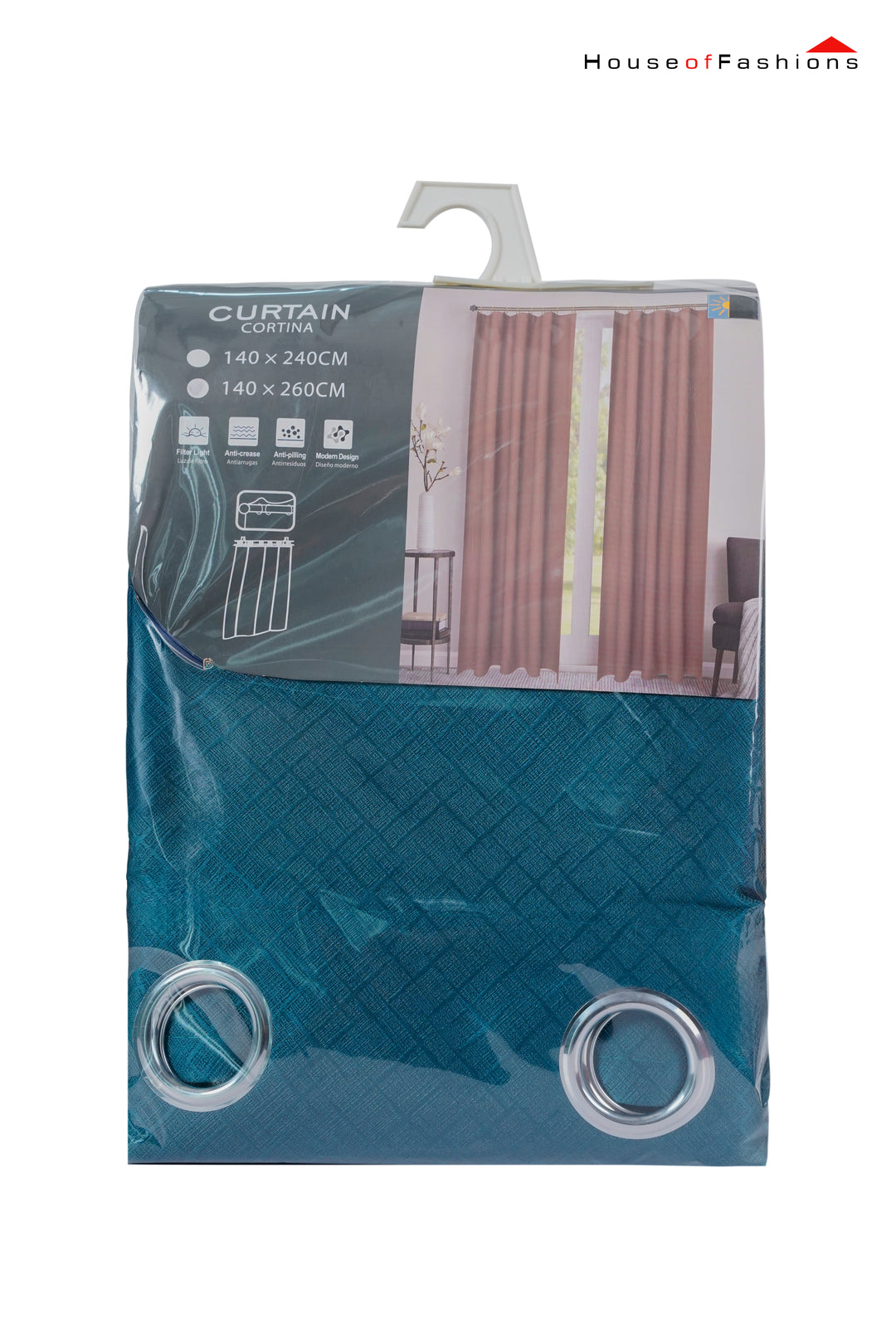 100% Blackout Curtains for Bedroom – Thermal Insulated Drapes – Privacy & Sunlight Block – 1 Panel Green packaging with grommets