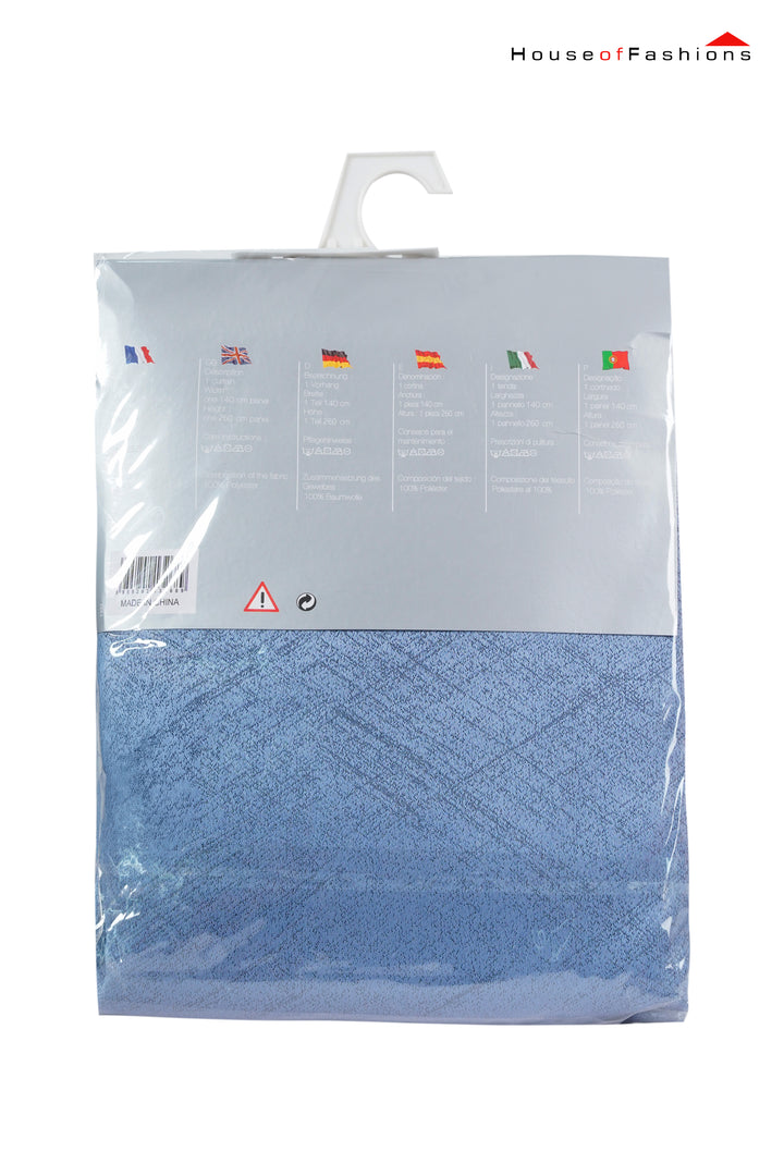 100% Blackout Curtains for Bedroom light blue thermal insulated drapes 1 panel 140cm W x 240cm H packaged