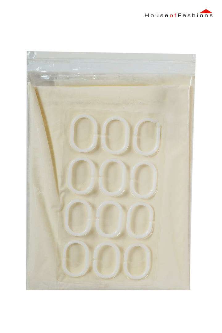 Eco-Friendly PEVA Shower Curtain – Waterproof, Mold-Resistant, Heat Retention – Plain Color Design