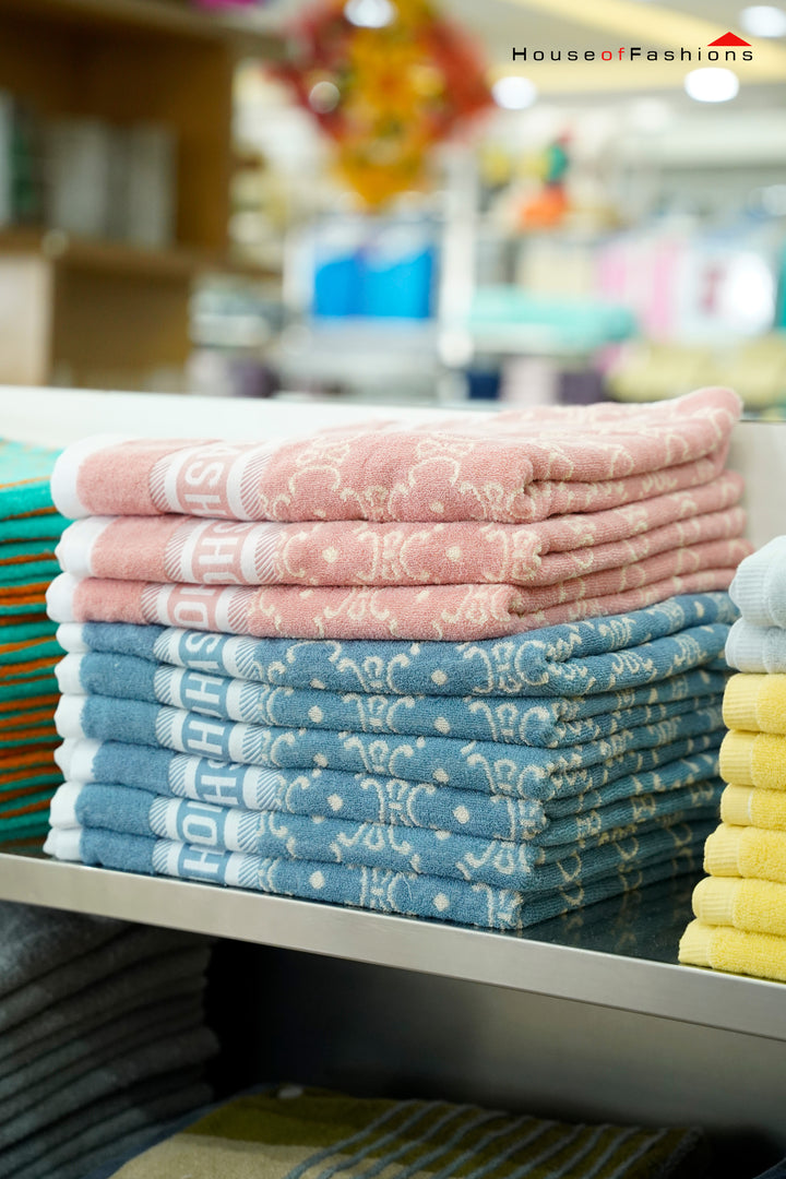 Pure Cotton Woodblock Floral Towel 75*137cm