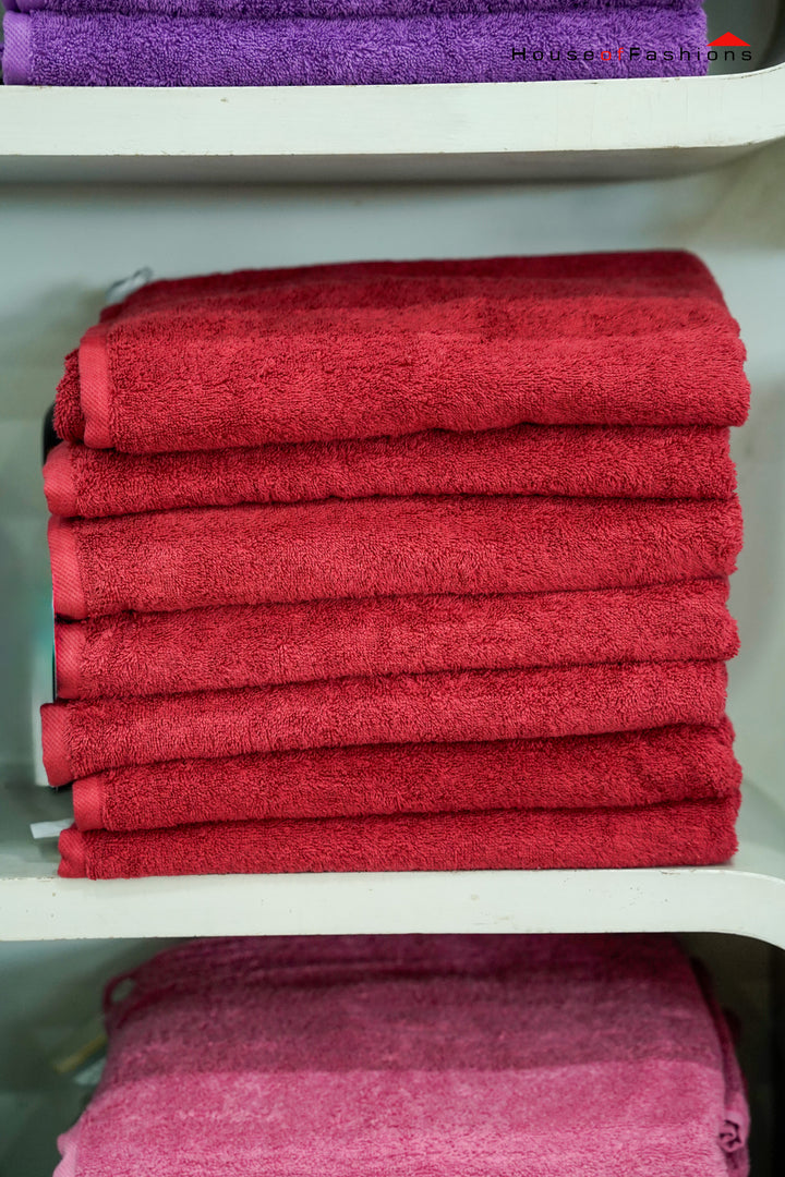LANE LINEN Bath Sheets Bathroom Towel 100% Cotton Extra Large Towels, Oversized Luxury Towels Set, Shower Sets for Bathroom, 95 x 150 cm - Red