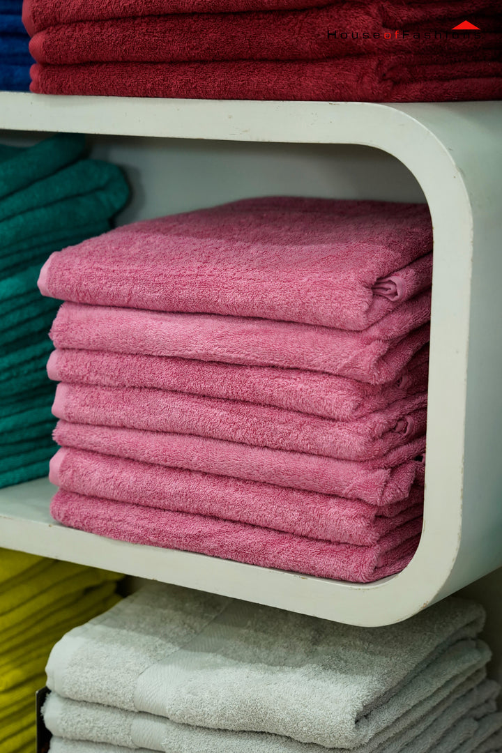 LANE LINEN Bath Sheets Bathroom Towel 100% Cotton Extra Large Towels, Oversized Luxury Towels Set, Shower Sets for Bathroom, 95 x 150 cm - Dark Pink