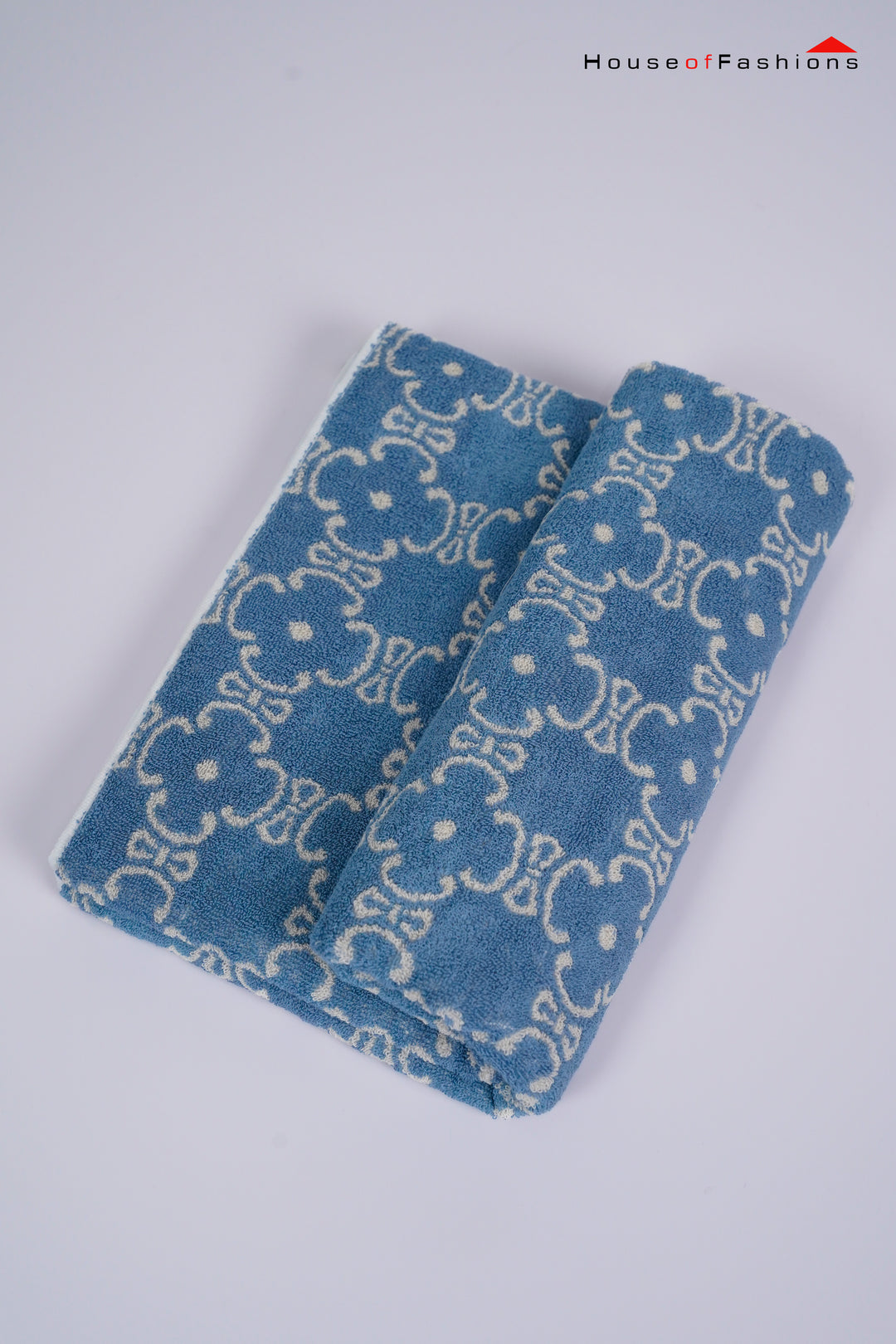 Pure Cotton Woodblock Floral Towel 75*137cm