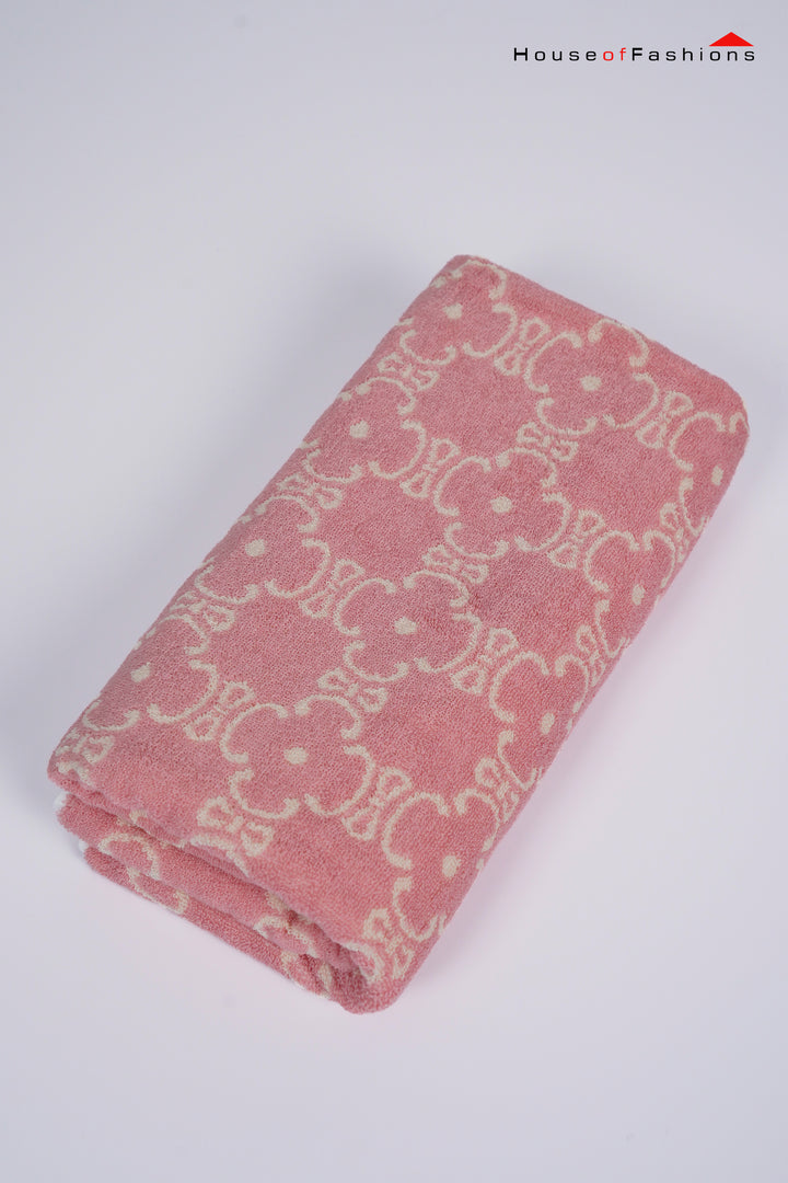 Pure Cotton Woodblock Floral Towel 75*137cm