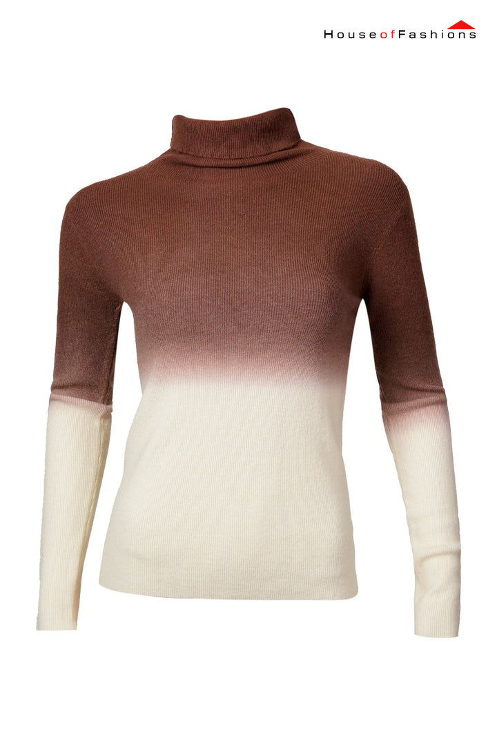 Jersey high neck for women, fashionable knit sweaters with high neck