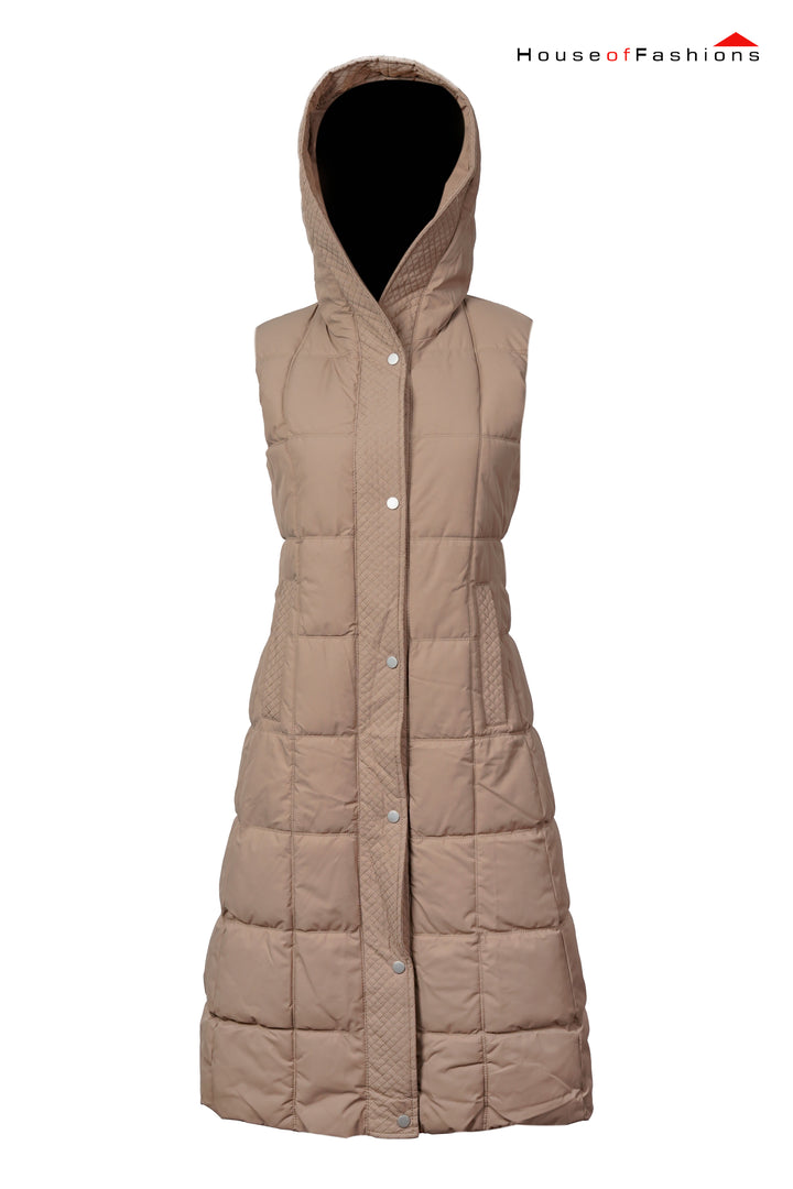 Women's Loose Hooded Long Thick Waistcoat In Autumn And Winter Korean Trend Versatile Warm Cotton Coat